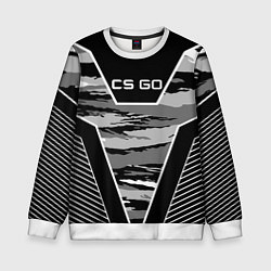 Свитшот детский CS:GO Grey Camo, цвет: 3D-белый