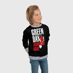 Свитшот детский Green Day: American Idiot, цвет: 3D-меланж — фото 2