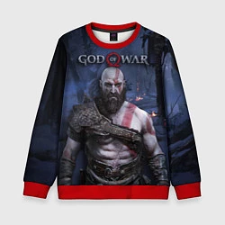 Свитшот детский God of War: Kratos, цвет: 3D-красный