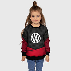Свитшот детский Volkswagen: Grey Carbon, цвет: 3D-черный — фото 2