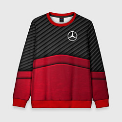 Детский свитшот Mercedes Benz: Red Carbon