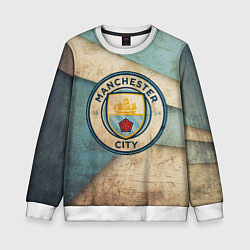 Свитшот детский FC Man City: Old Style, цвет: 3D-белый