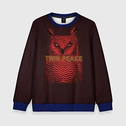 Свитшот детский Twin Peaks: Red Owl, цвет: 3D-синий