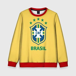 Свитшот детский Brazil Team, цвет: 3D-красный