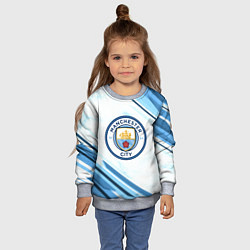 Свитшот детский Manchester city, цвет: 3D-меланж — фото 2