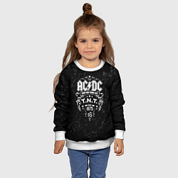 Свитшот детский AC/DC: Run For Your Life, цвет: 3D-белый — фото 2