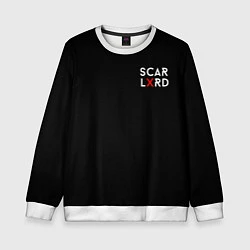 Свитшот детский Scarlxrd Logo, цвет: 3D-белый