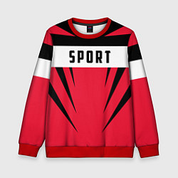 Свитшот детский Sport: Red Style, цвет: 3D-красный