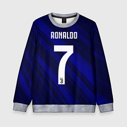 Свитшот детский Ronaldo 7: Blue Sport, цвет: 3D-меланж