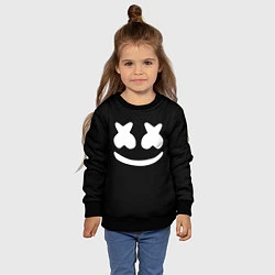 Свитшот детский Marshmello: Black Face, цвет: 3D-черный — фото 2