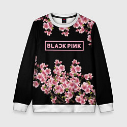 Свитшот детский Black Pink: Delicate Sakura, цвет: 3D-белый