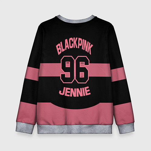 Детский свитшот Black Pink: Jennie 96 / 3D-Меланж – фото 2