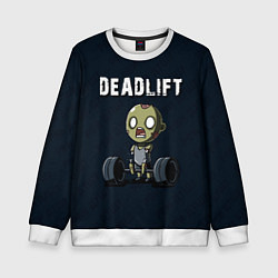 Свитшот детский Deadlift, цвет: 3D-белый