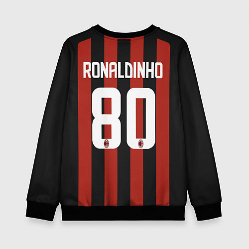 Детский свитшот AC Milan: Ronaldo Retro / 3D-Черный – фото 2