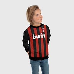 Свитшот детский AC Milan: Ronaldo Retro, цвет: 3D-черный — фото 2