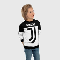 Свитшот детский Ronaldo Juve, цвет: 3D-черный — фото 2