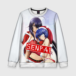 Свитшот детский Senpai Love, цвет: 3D-белый