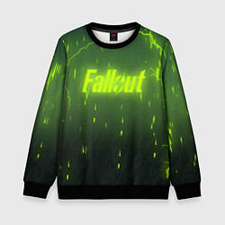 Свитшот детский Fallout: Radiation Storm, цвет: 3D-черный