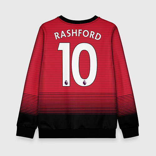 Детский свитшот Rashford home 18-19 / 3D-Черный – фото 2