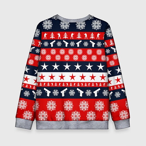 Детский свитшот CS:GO New Year / 3D-Меланж – фото 2