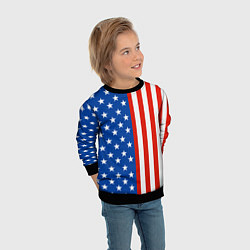 Свитшот детский American Patriot, цвет: 3D-черный — фото 2