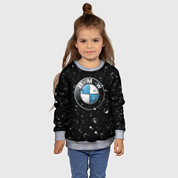Свитшот детский BMW под Дождём, цвет: 3D-меланж — фото 2