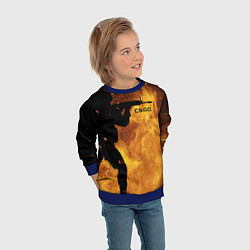 Свитшот детский CS:GO Dark Fire, цвет: 3D-синий — фото 2