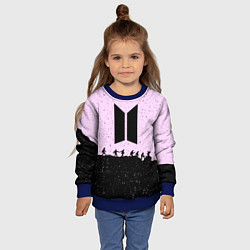 Свитшот детский Bangtan Boys, цвет: 3D-синий — фото 2