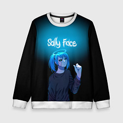 Свитшот детский Sally Face, цвет: 3D-белый