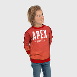 Свитшот детский Apex Legends: Red Logo, цвет: 3D-красный — фото 2