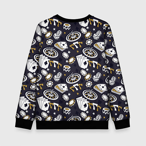 Детский свитшот Казино 777 / 3D-Черный – фото 2