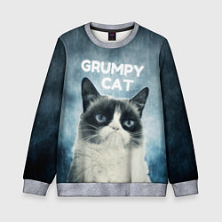 Свитшот детский Grumpy Cat, цвет: 3D-меланж