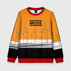 Свитшот детский Muse: Orange Mood, цвет: 3D-красный