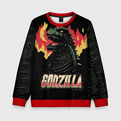 Детский свитшот Flame Godzilla