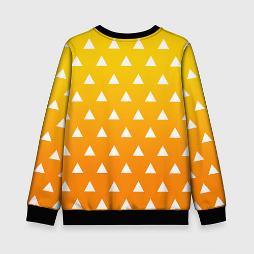 Детский свитшот ZENITSU ЗЕНИТСУ КИМОНО / 3D-Черный – фото 2