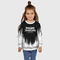 Свитшот детский IMAGINE DRAGONS, цвет: 3D-белый — фото 2