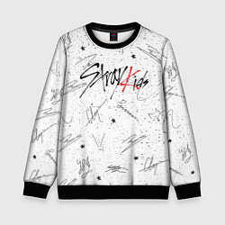 Свитшот детский STRAY KIDS АВТОГРАФЫ, цвет: 3D-черный