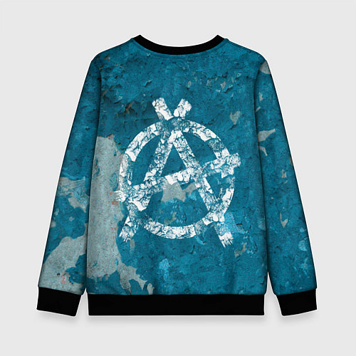 Детский свитшот Король и Шут Анархия спина / 3D-Черный – фото 2