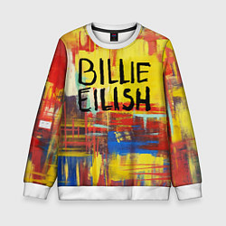 Свитшот детский Billie Eilish: Art, цвет: 3D-белый