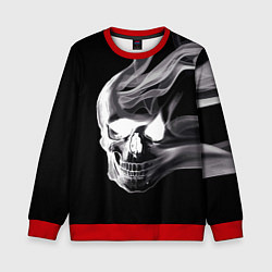 Свитшот детский Wind - smoky skull, цвет: 3D-красный