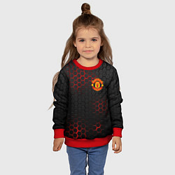 Свитшот детский Манчестер юнайтед: FCMU, цвет: 3D-красный — фото 2