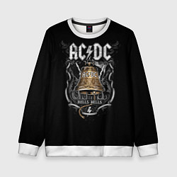 Свитшот детский ACDC - hells bells, цвет: 3D-белый