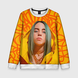 Свитшот детский Billie Eilish, цвет: 3D-белый