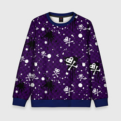 Детский свитшот Эмо 2007 фиолетовый фон