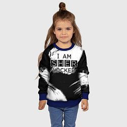 Свитшот детский Sherlock, цвет: 3D-синий — фото 2