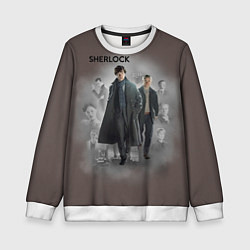 Свитшот детский Sherlock, цвет: 3D-белый