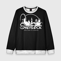 Свитшот детский Sherlock, цвет: 3D-белый