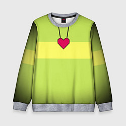 Свитшот детский UNDERTALE CHARA, цвет: 3D-меланж
