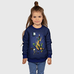Свитшот детский MINECRAFT, цвет: 3D-синий — фото 2