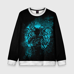 Свитшот детский Terror from deep space, цвет: 3D-белый